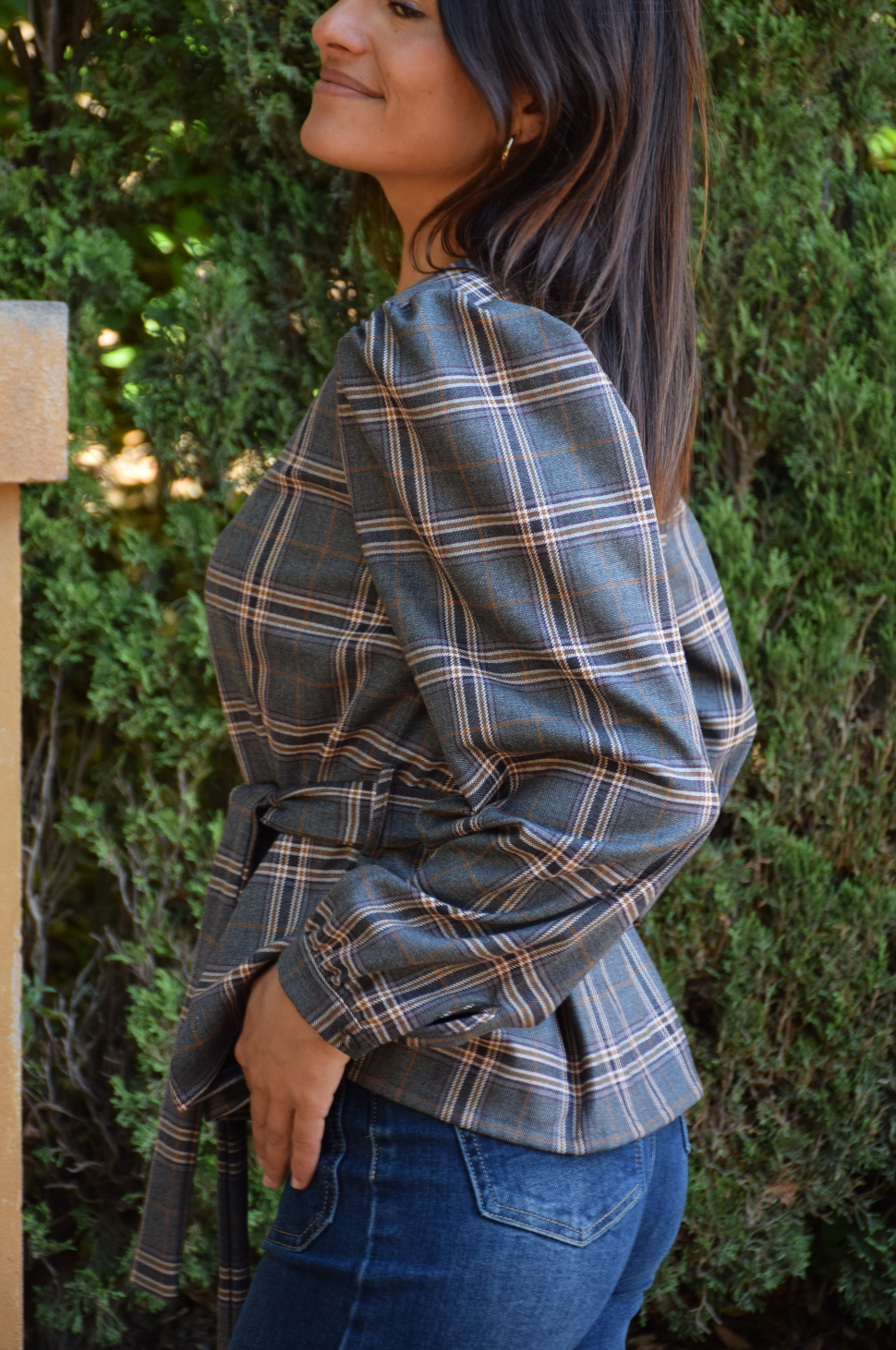 Beth Gray Check Top