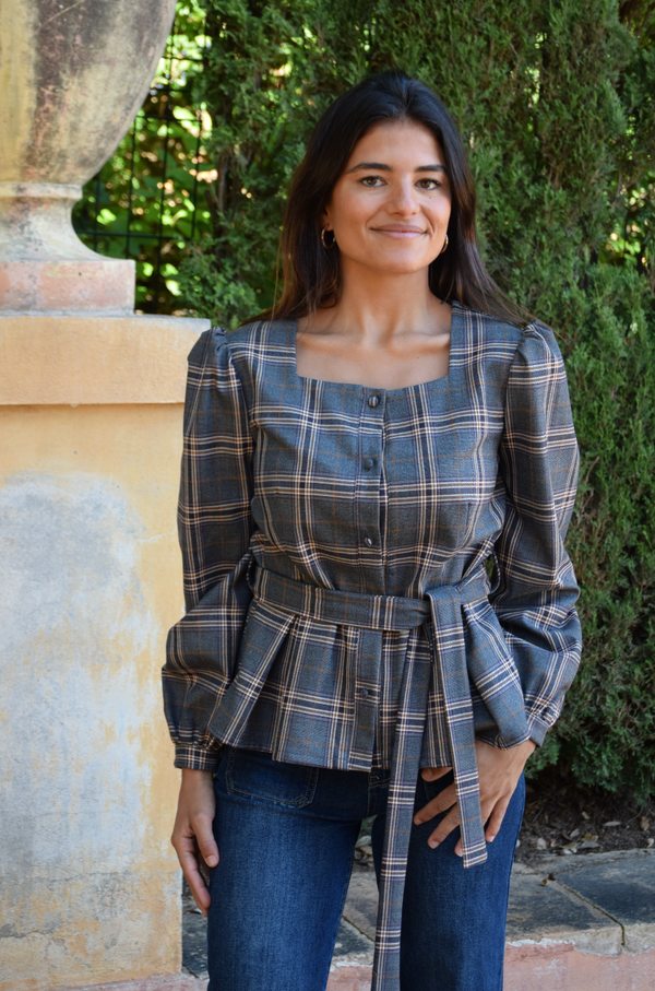 Beth Gray Check Top