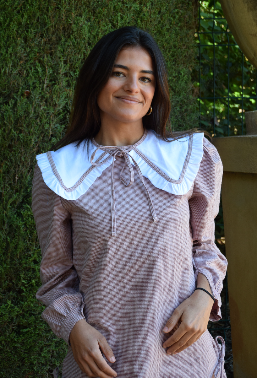 Robe Elisa Vichy Bordeaux