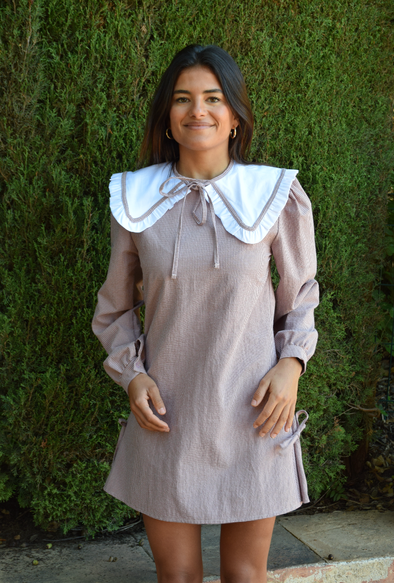 Robe Elisa Vichy Bordeaux