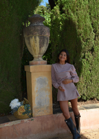 Robe Elisa Vichy Bordeaux