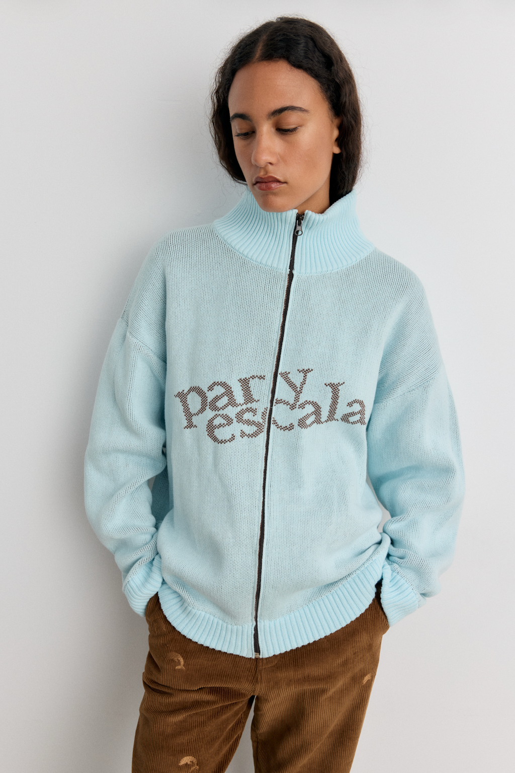 Cardigan met rits Blue