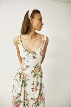 Robe Longue En Lin Shisha - Floral