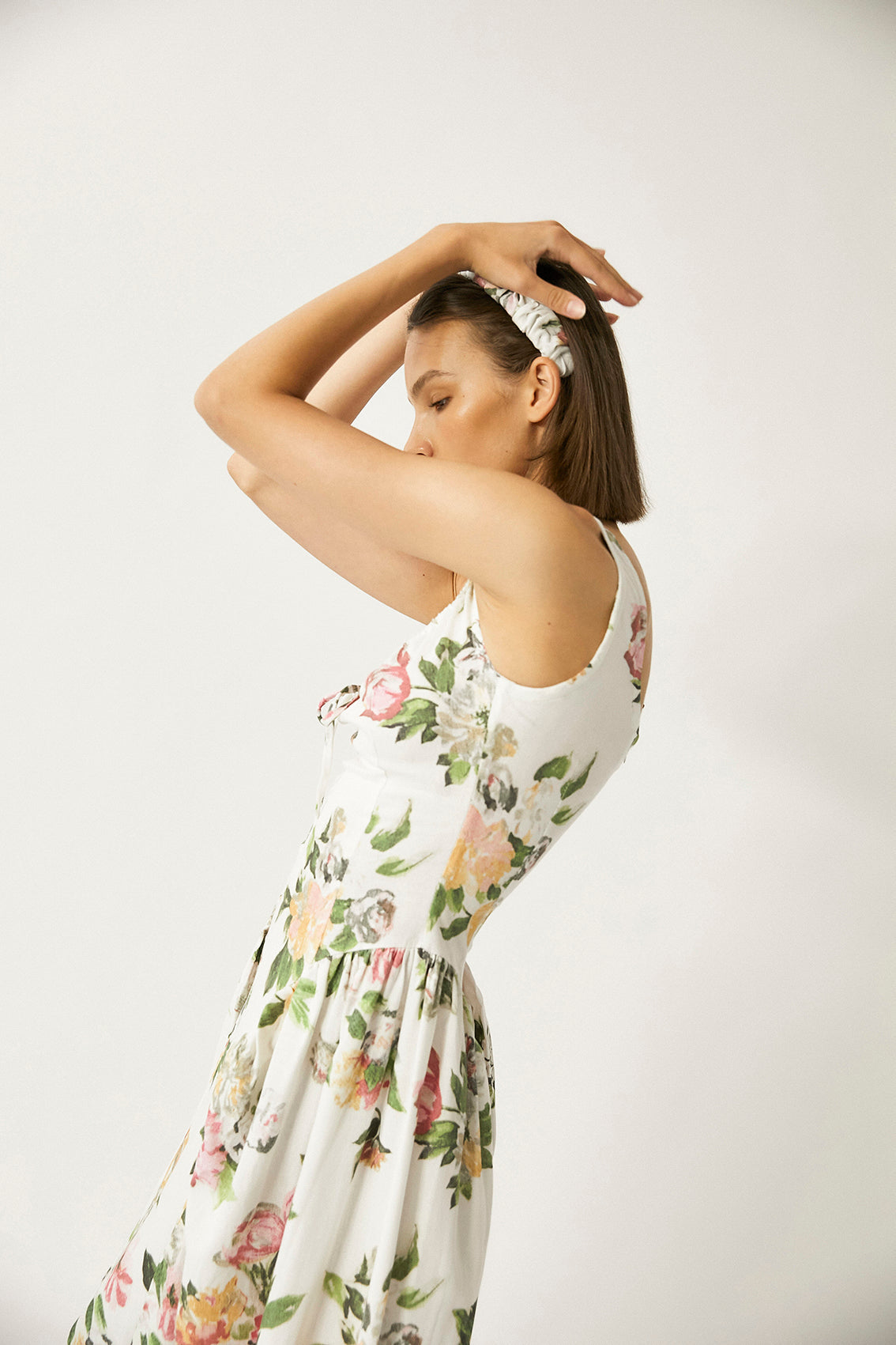 Robe Longue En Lin Shisha - Floral
