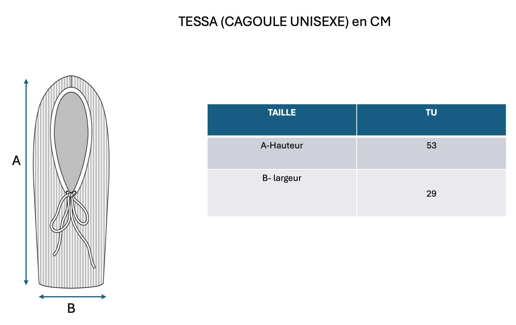 Pasamontañas Unisex Tessa - Azul Marino