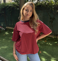 Camiseta Tomy - Rojo/Marino