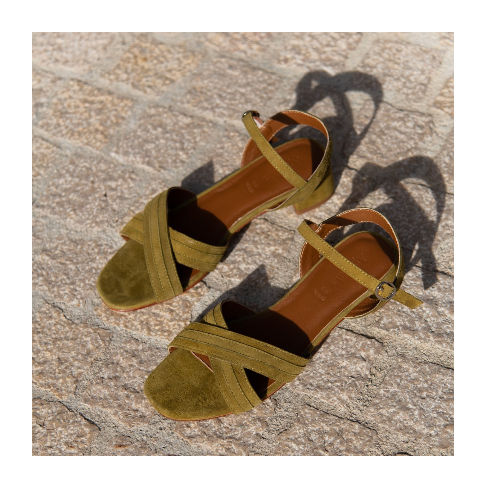 Apolina - Sandales A Talon Claire - Vert