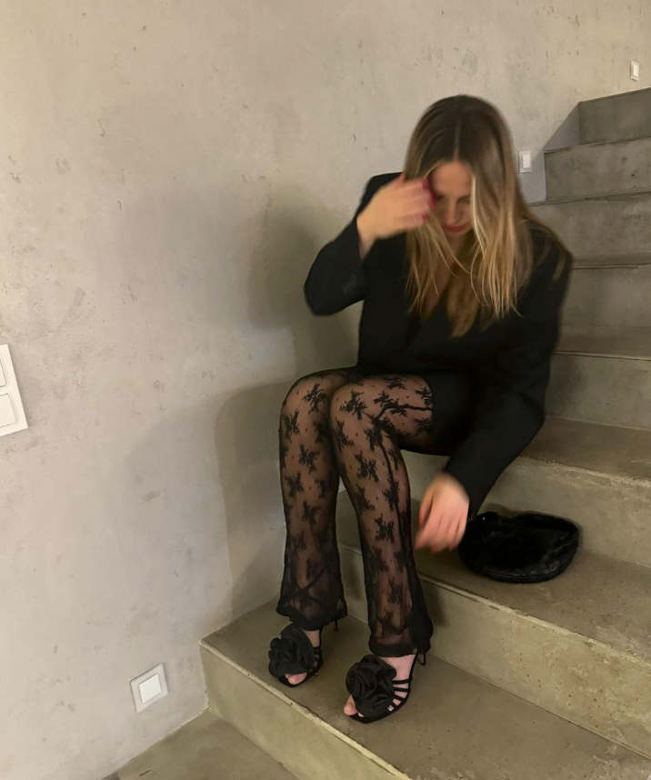 Sandalias De Tacón Superstylin' - Negro
