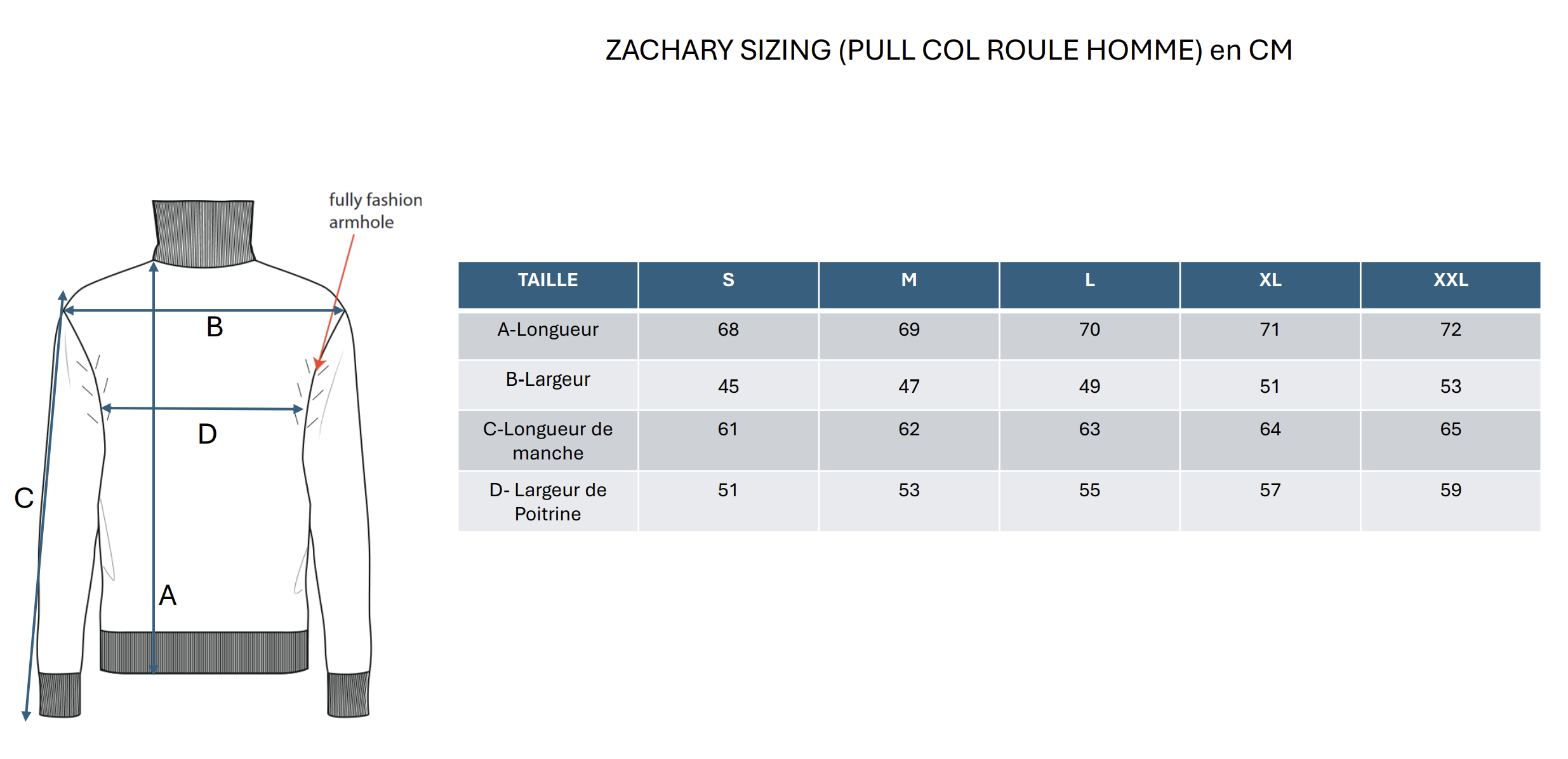 Pull Col Roule Zach - Noir