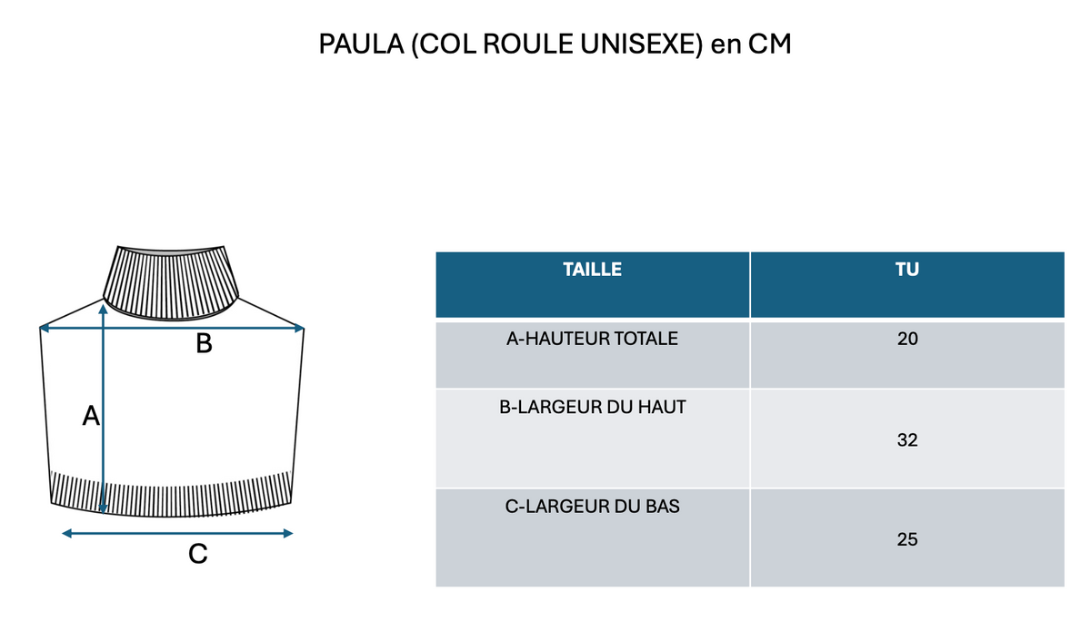 Collo alto Paula - Blu navy