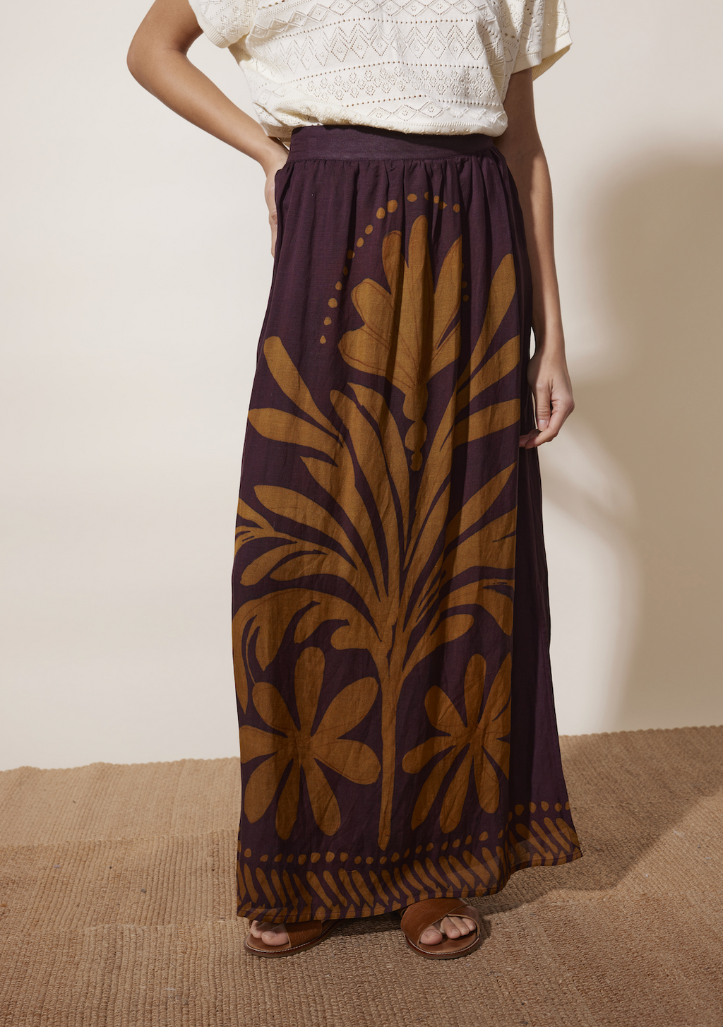 Loumya Skirt - Aubergine