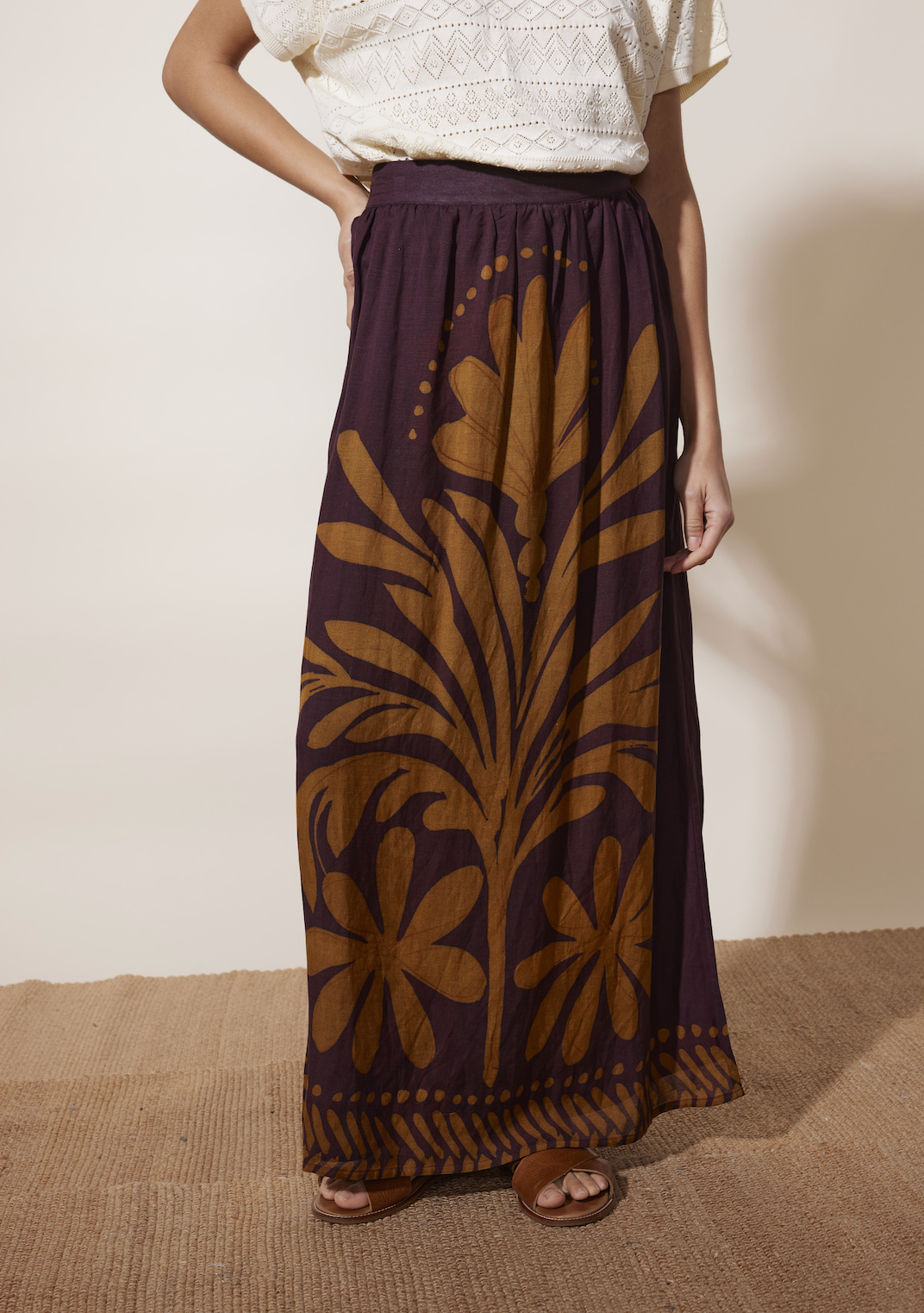Loumya Skirt - Aubergine