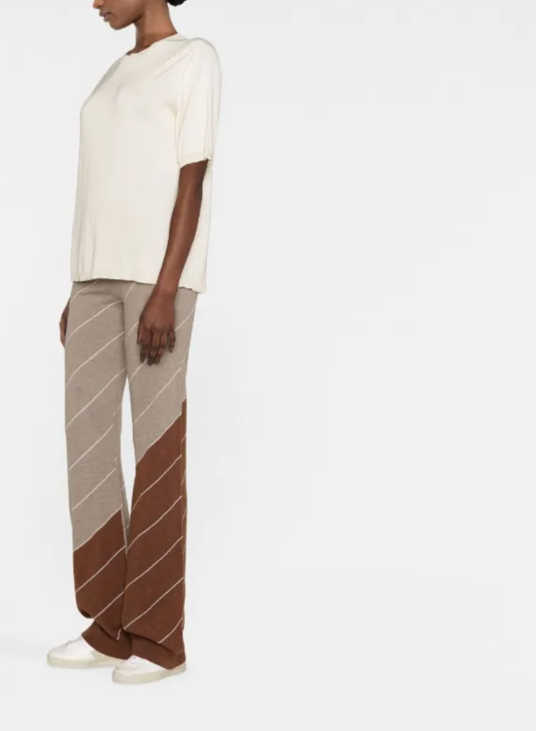 Stella Mc Cartney - Pantalon Ready-To-W Stella By Stella Chalk Stripes - Multicolor - Femme