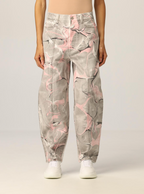 Ash Grey Marble Wash Trousers - Ash Grey Denim - Women