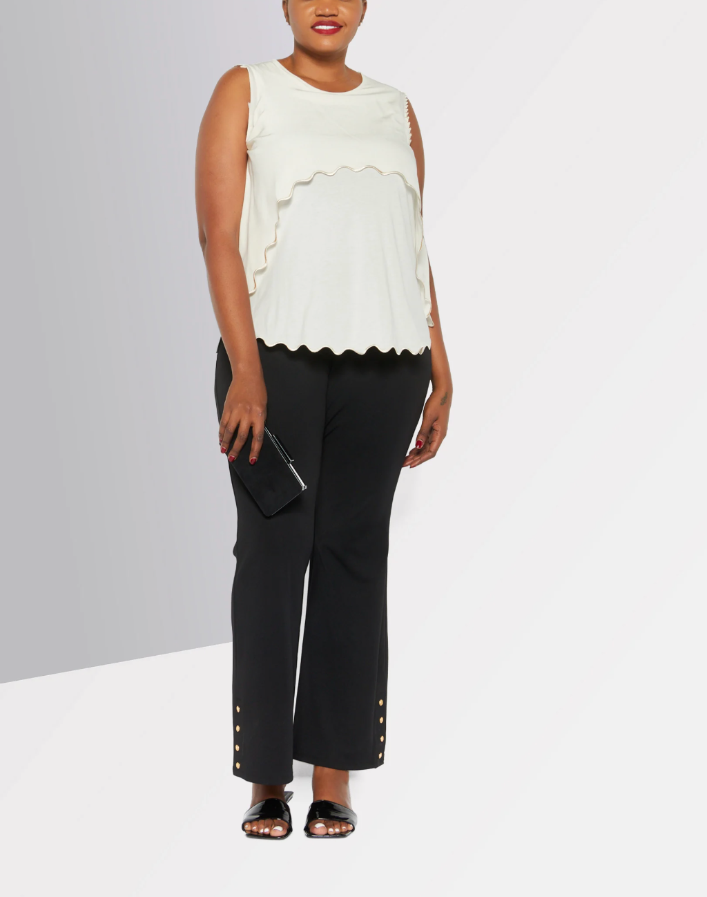 Stella Mc Cartney - Top Lace Sleeve Less - Natural - Femme