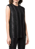 Top Sleeveless Crew - Black - Women