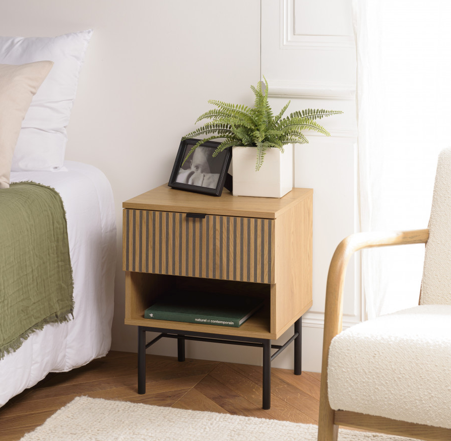 Scott - Bedside Table - Black