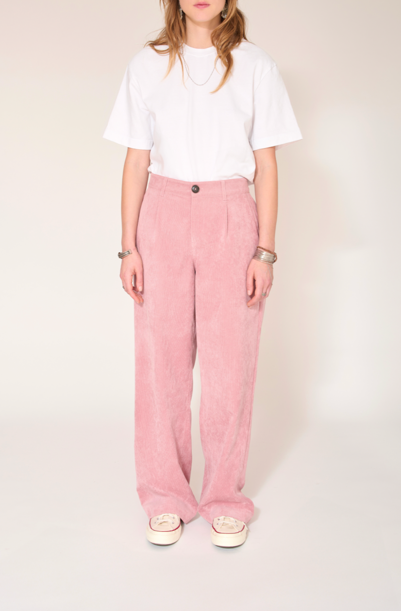 Pantalon Prune Sweety Cord Vl - Blush