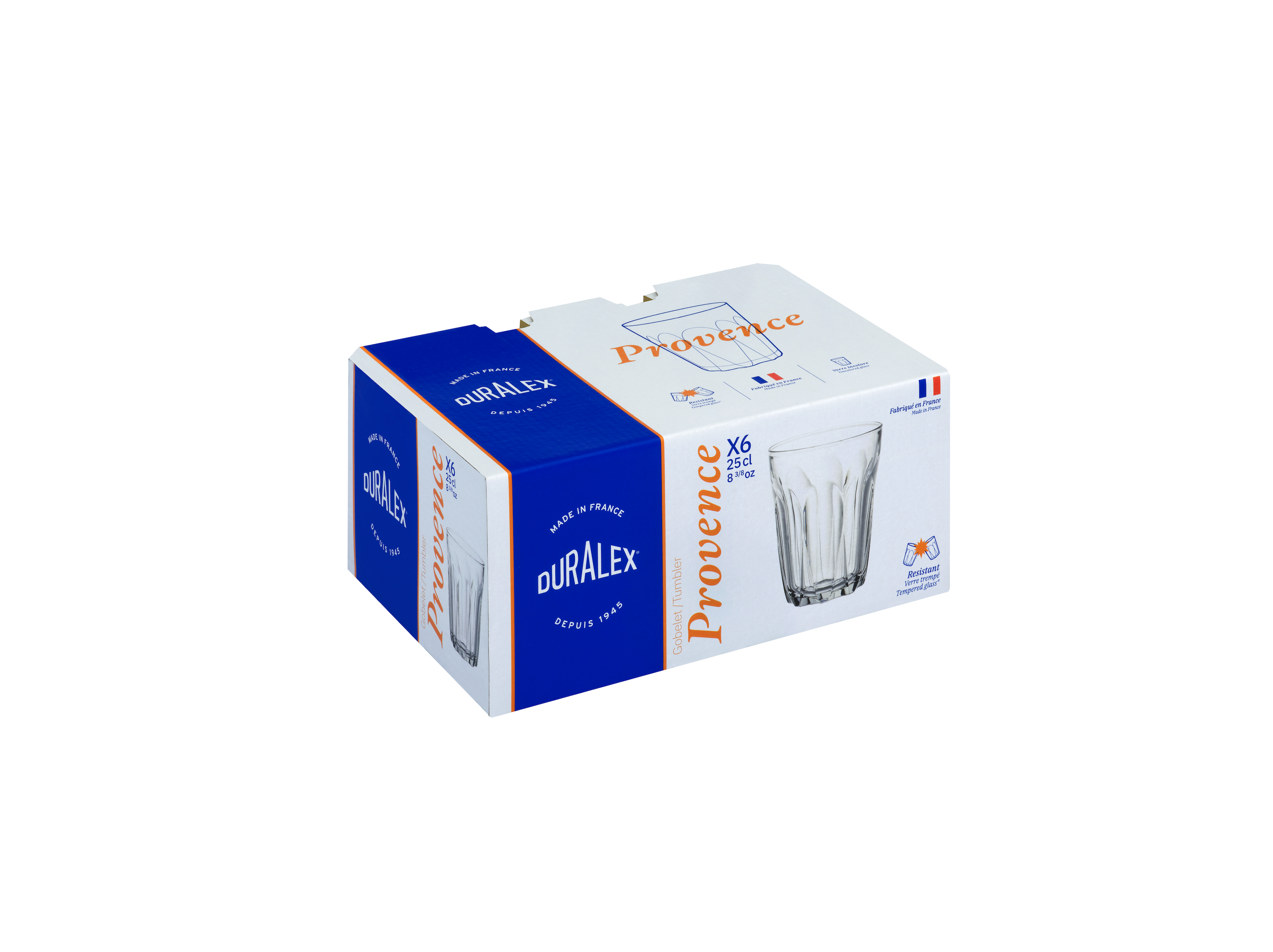 Pack De 6 Gobelets Provence - Transparent - TU