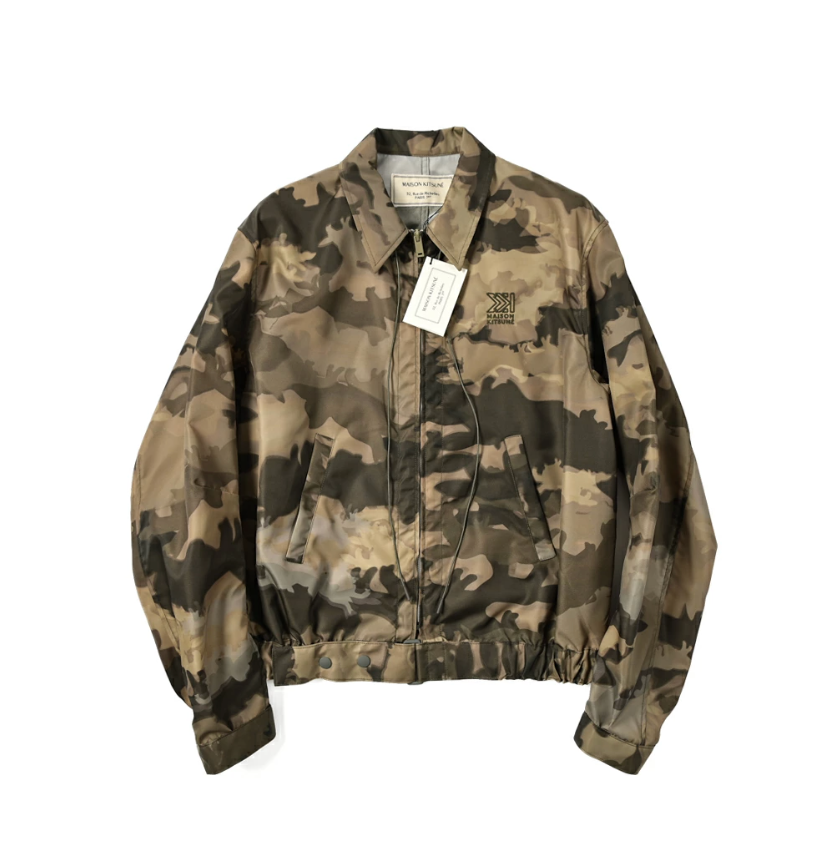 Maison Kitsune - Elasticated Blouson - Khaki Print - Homme