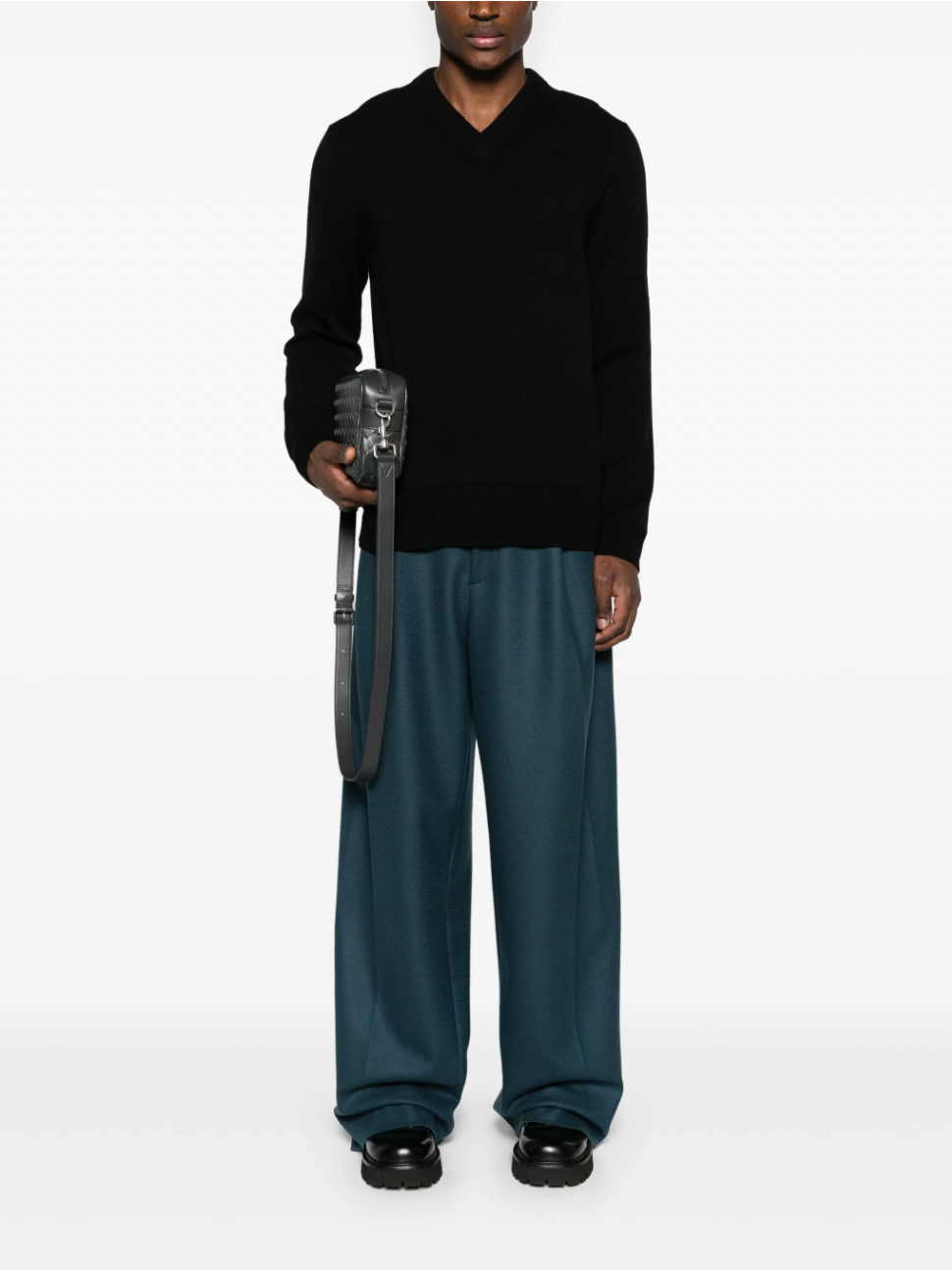 Chandail V Neck LS - Black - Homme
