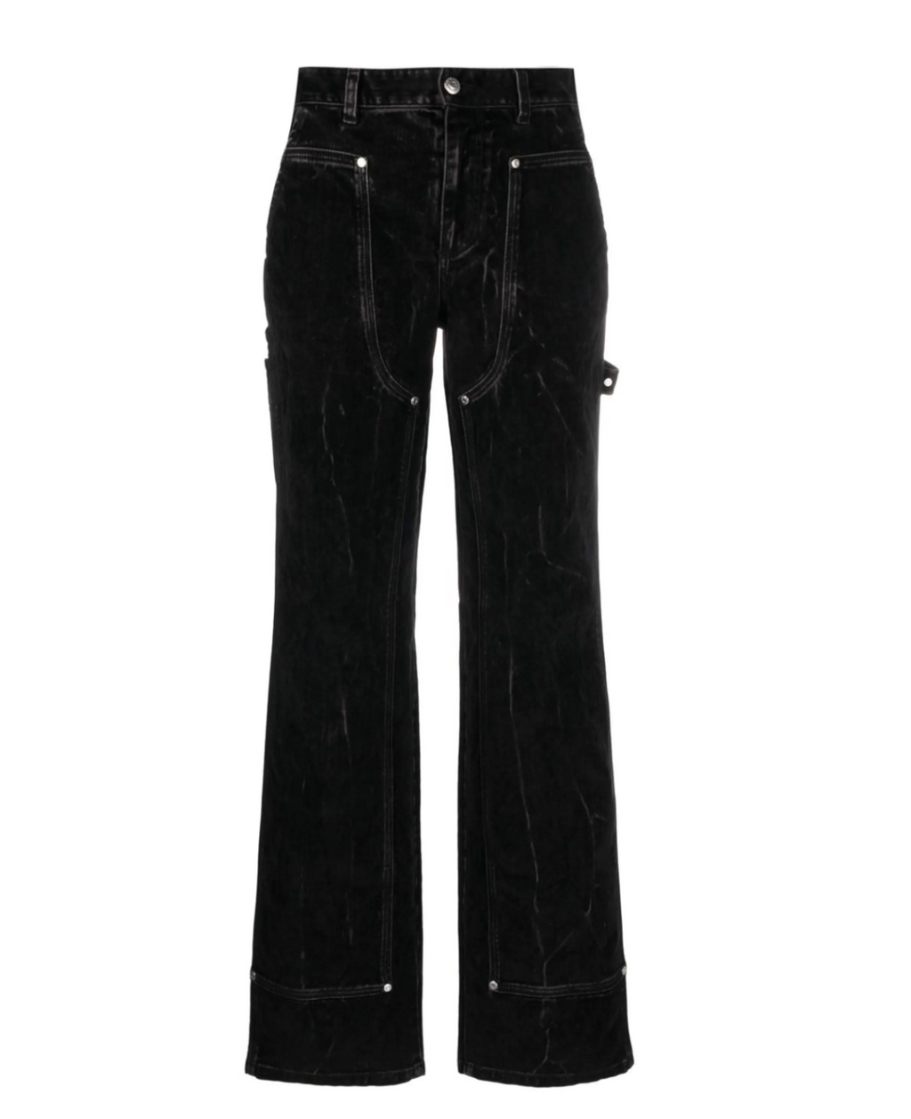 Pantalon Velvet Workwear Denim - Washed Black - Femme