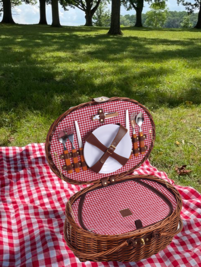 Cesta de picnic más fresca para 2 personas - Marrón