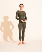 Alice Rib Long Sleeves Top Olive