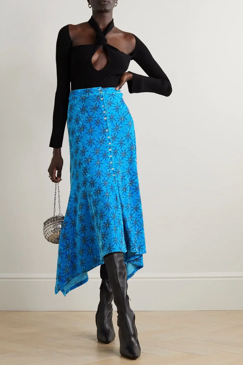 Jupe Longue - Bleu Splash
