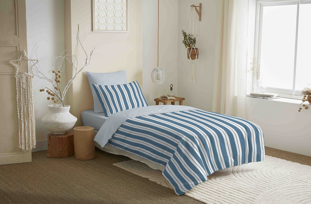 Pack Housse De Couette - 100% Coton - Florence Denim