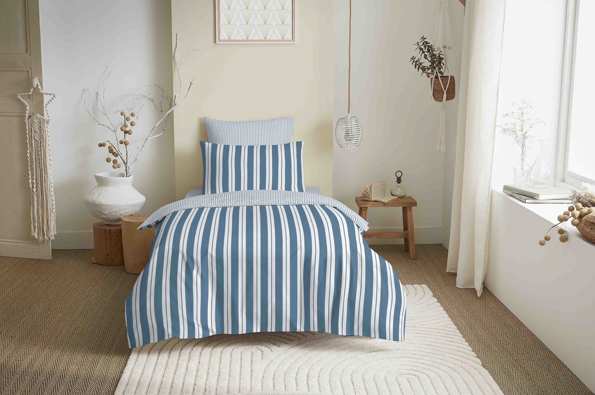 Pack Housse De Couette - 100% Coton - Florence Denim
