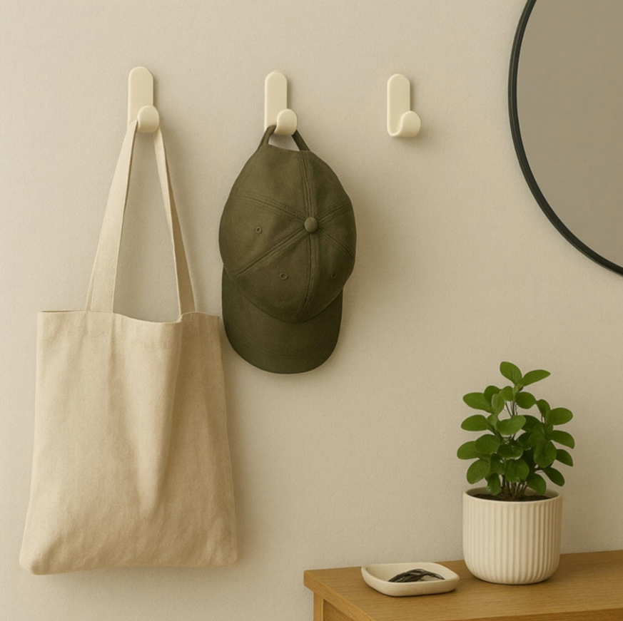 Set Of 3 Coat Hooks - Le Malin - Cream