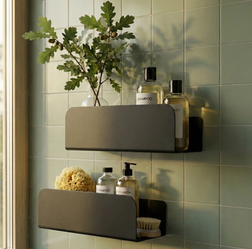 Lot De 2 Étagères De Douche - Le Ressourçant - Noir