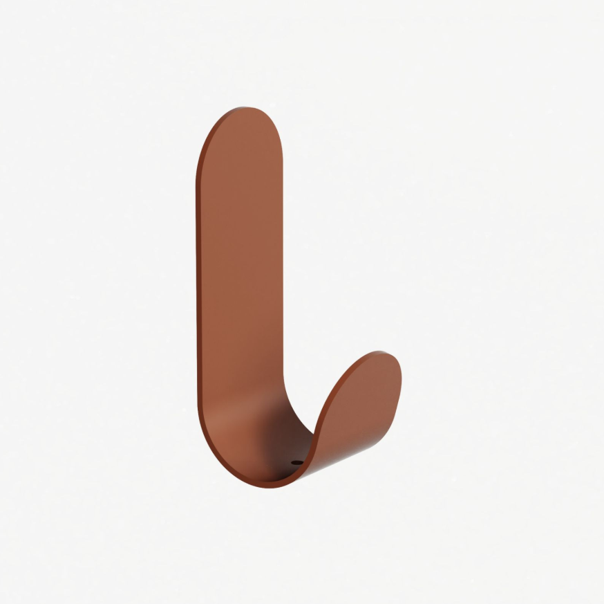 Set Of 3 Coat Hooks - The Evil One - Terracotta