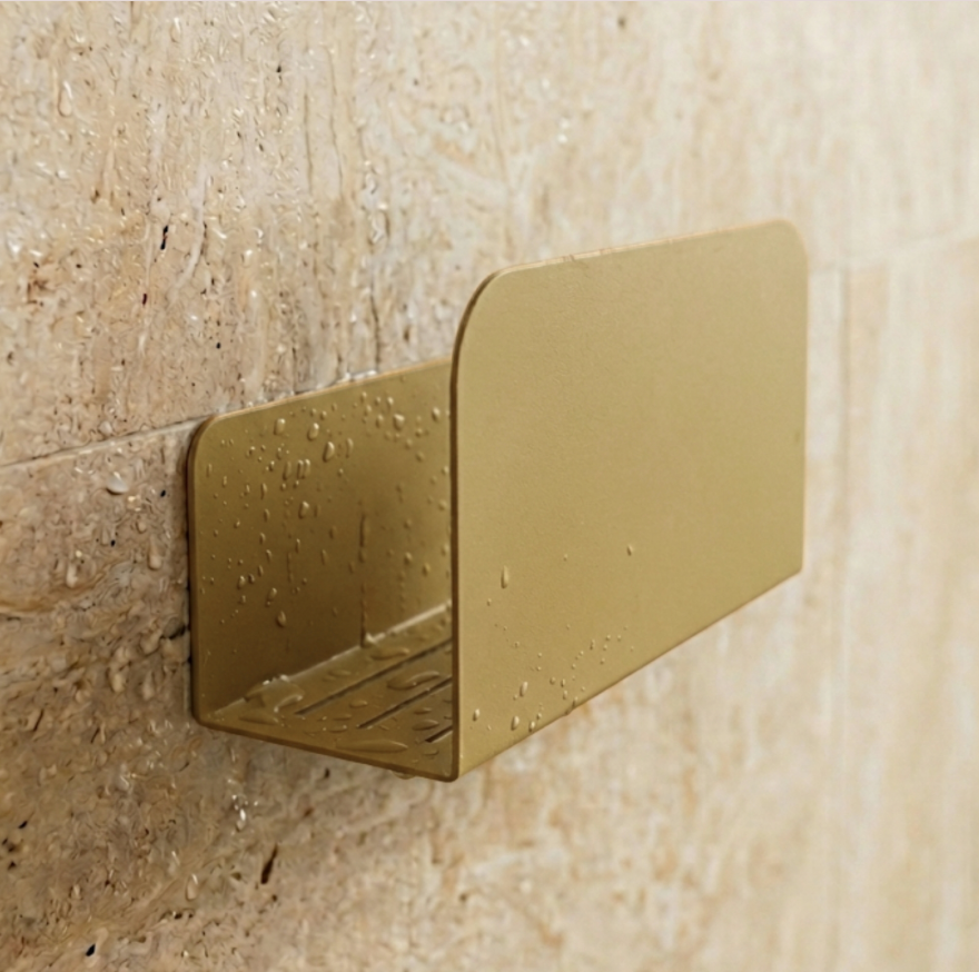 Set Of 2 Shower Shelves - Le Réssourssant - Ocher