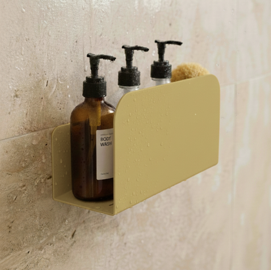 Set Of 2 Shower Shelves - Le Réssourssant - Ocher