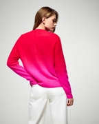 Brushed Cashmere Round-Neck Jumper - Cosmic Pink - Women