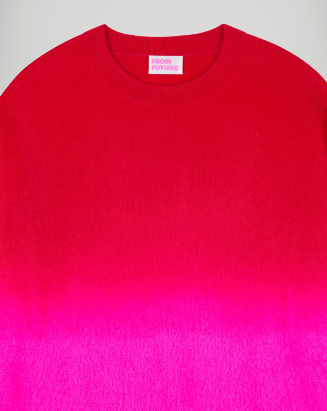Brushed Cashmere Round-Neck Jumper - Cosmic Pink - Women