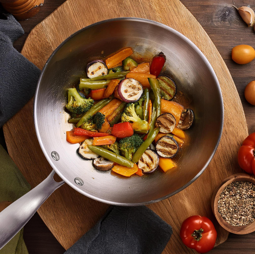 Gourmet - Wok Inox - 28cm