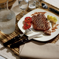 Steak Pizza - Set De 6 Couteaux Et 6 Fourchettes - Noir