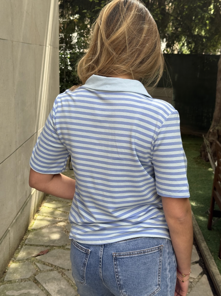 Short-Sleeved Polo Shirt Tom - Blue/Blue
