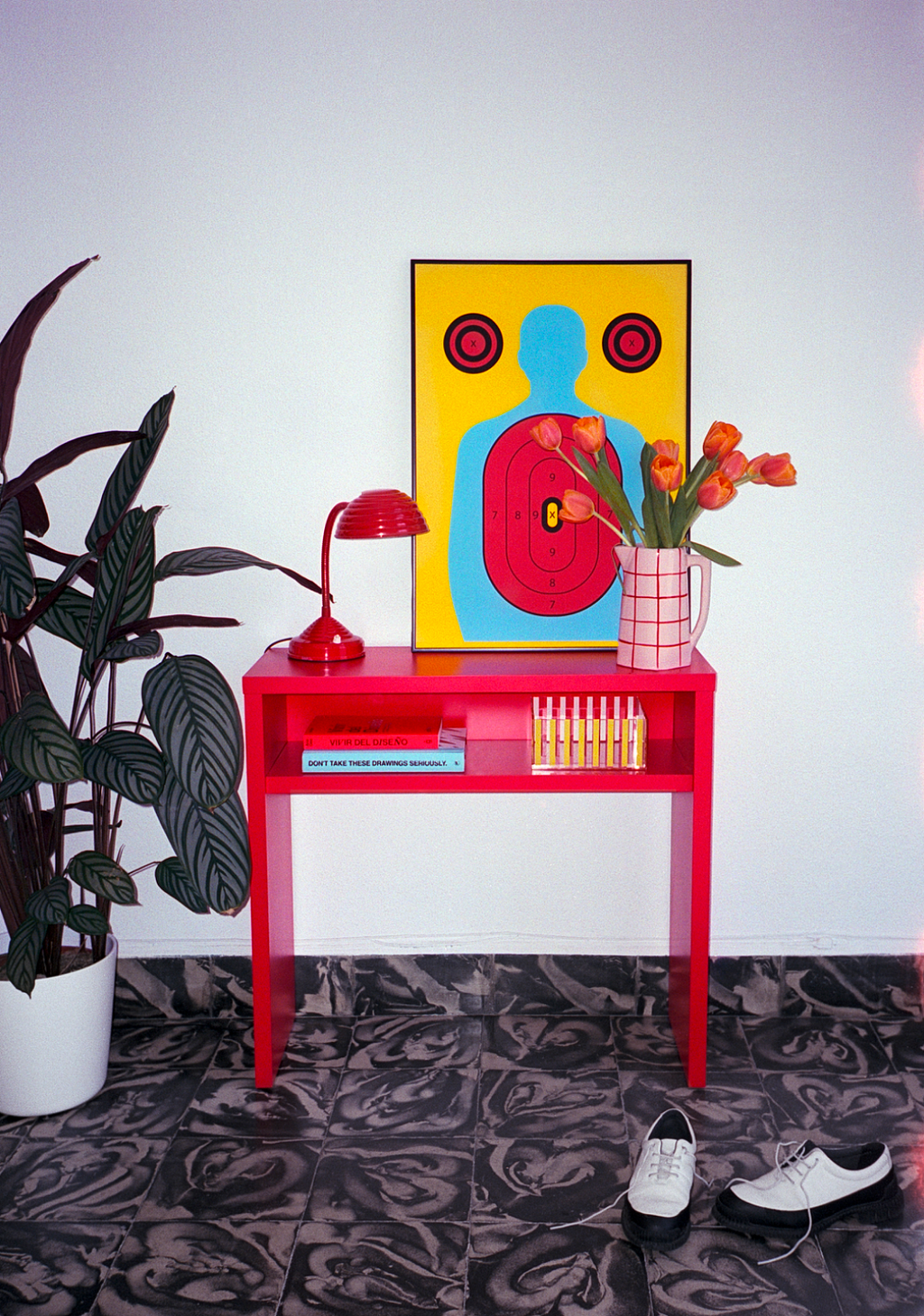 Consola Geraldine Laminada "Flame"