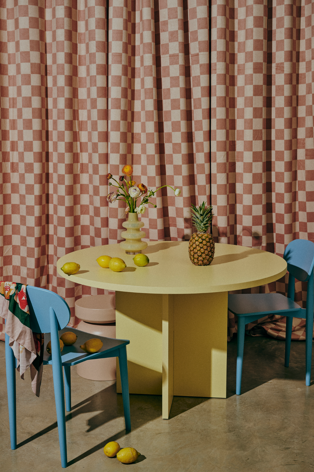 Mesa De Comedor Matilda Redonda 120 cm Laminada "Butter"