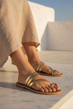 Sandalias Penny - Oro oscuro