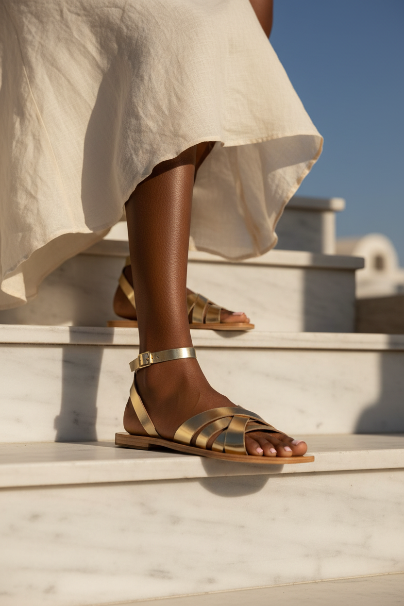 Sandalias Odiana - Dorado