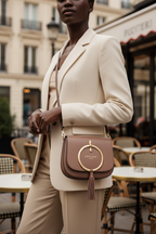 Sac À Bandoulière Audrey - Taupe