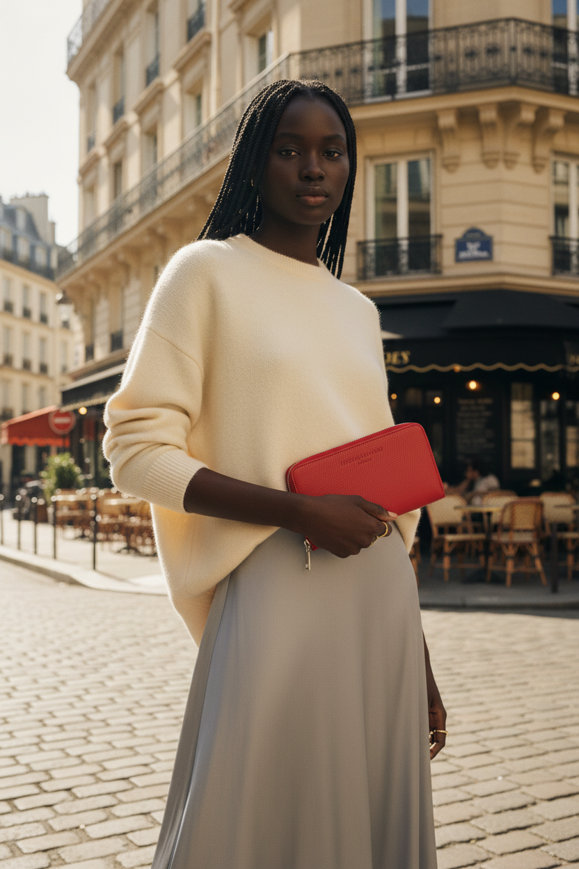 Portefeuille Mony - Rouge