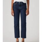 Jean Droit Taille Haute Levi's 501 Crop Bleu
