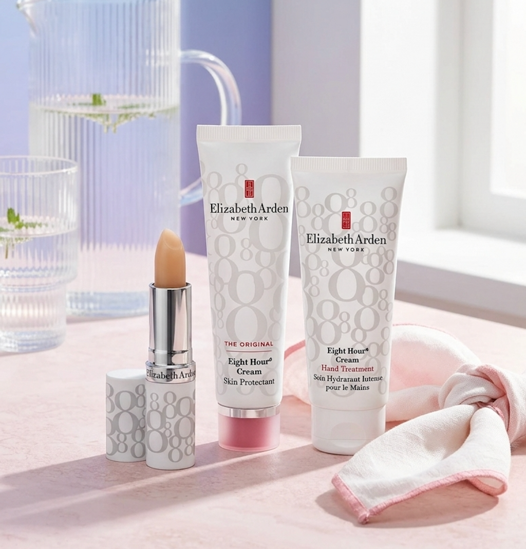 Trío Esenciales Eight Hour® - Bálsamo Reparador Original, Manos, Labios