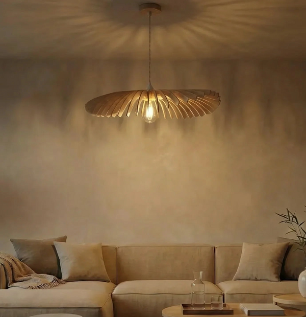 Oak-Stained Swan | Pendant Light